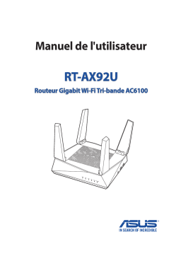 Asus RT-AX92U 4G LTE / 3G Router Manuel utilisateur