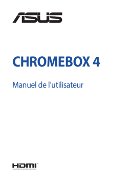 Asus Chromebox 4 Mini PC Manuel utilisateur