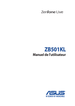Asus ZenFone Live (ZB501KL) Phone Manuel du propriétaire