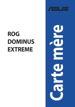 Asus ROG Dominus Extreme Motherboard Manuel utilisateur