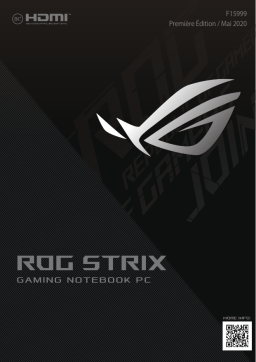 Asus ROG Strix SCAR 15/17 Laptop Manuel utilisateur