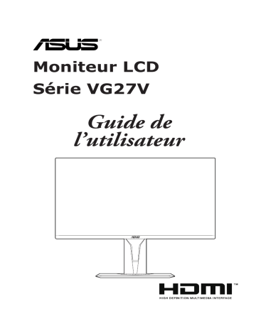 Asus TUF Gaming VG27VQ Monitor Mode d'emploi | Fixfr