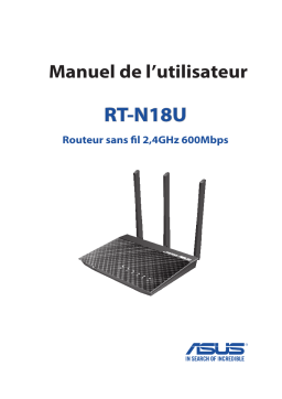 Asus RT-N18U 4G LTE / 3G Router Manuel utilisateur