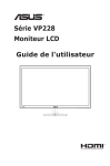 Asus VP228N Monitor Mode d'emploi