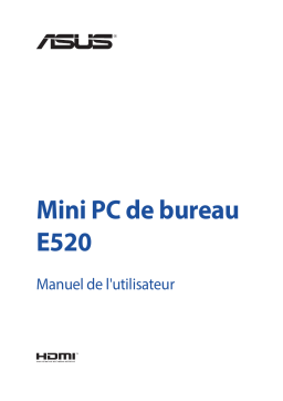 Asus PRO E520 Mini PC Manuel utilisateur