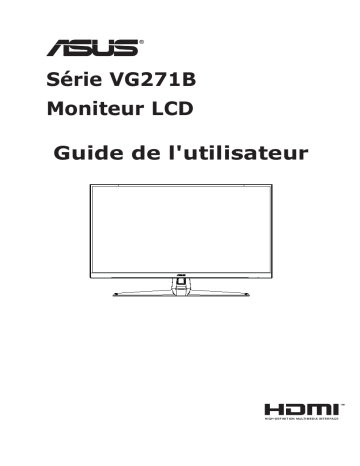 TUF Gaming VG27VH1B | Asus TUF Gaming VG27WQ1B Monitor Mode d'emploi | Fixfr