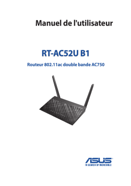 Asus RT-AC52U B1 4G LTE / 3G Router Manuel utilisateur