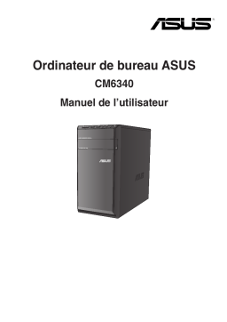 Asus CM6340 Tower PC Manuel utilisateur