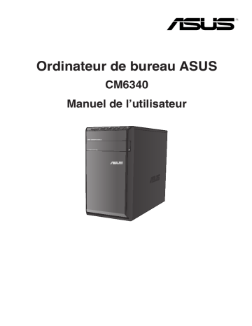 Asus CM6340 Tower PC Manuel utilisateur | Fixfr