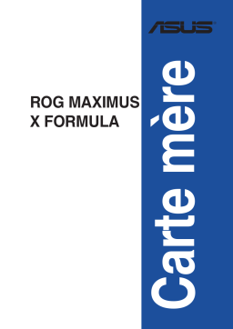 Asus ROG MAXIMUS X FORMULA Aura Sync accessory Manuel utilisateur