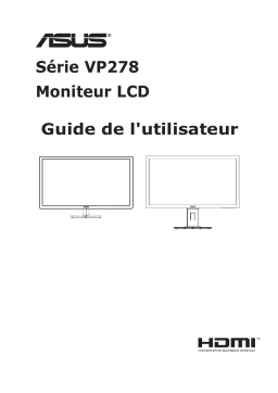 Asus VP278QGL Monitor Mode d'emploi