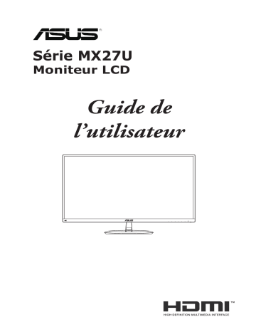 Asus Designo MX27UCS Monitor Mode d'emploi | Fixfr