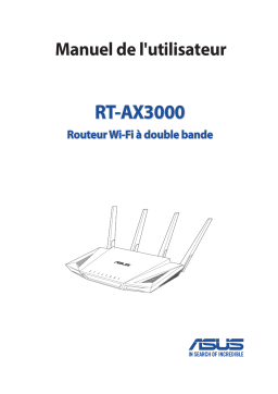 Asus RT-AX3000 4G LTE / 3G Router Manuel utilisateur