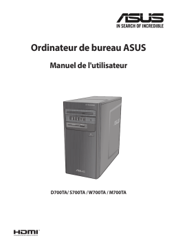 Asus ExpertCenter D7 Tower D700TA Tower PC Manuel utilisateur