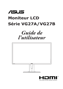 Asus TUF Gaming VG27AQ Monitor - Gaming Sery Mode d'emploi