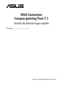 Asus ROG Centurion Headphones & Headset Guide de démarrage rapide