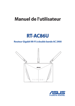 Asus RT-AC86U 4G LTE / 3G Router Manuel utilisateur