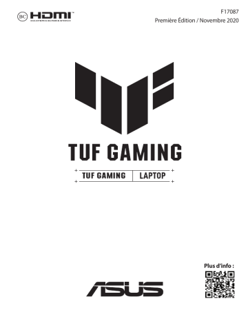2021 TUF Gaming A17 | Asus 2021 TUF Gaming A15 Laptop Manuel utilisateur | Fixfr