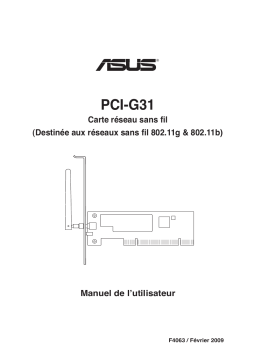 Asus PCI-G31 4G LTE / 3G Router Manuel utilisateur