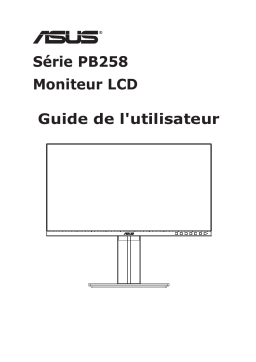 Asus PB258Q Monitor Mode d'emploi