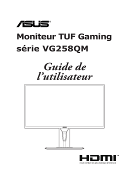 Asus TUF Gaming VG258QM Monitor Mode d'emploi