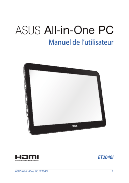 Asus ET2040IUK All-in-One PC Manuel utilisateur