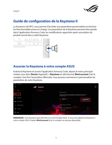 ROG Strix SCAR 15/17 | G732LXS | G512LW | G512LV | G512LU | G512LI | G532LW | Asus ROG Strix G15/17 Laptop Guide d'installation | Fixfr