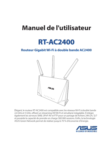 Asus RT-AC2400 4G LTE / 3G Router Manuel utilisateur | Fixfr
