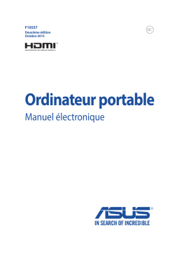 Asus R752SA Laptop Manuel utilisateur