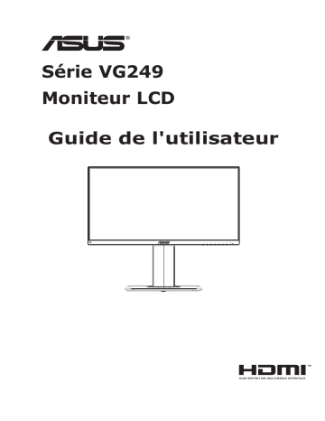 Asus TUF Gaming VG249Q Monitor Mode d'emploi | Fixfr