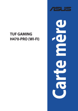 Asus TUF GAMING H470-PRO (WI-FI) Motherboard Manuel utilisateur