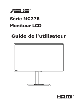 Asus MG278Q Monitor Mode d'emploi