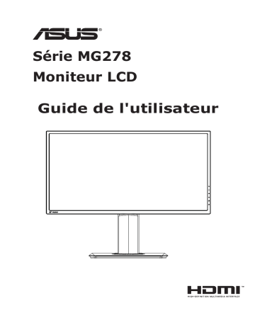 Asus MG278Q Monitor Mode d'emploi | Fixfr