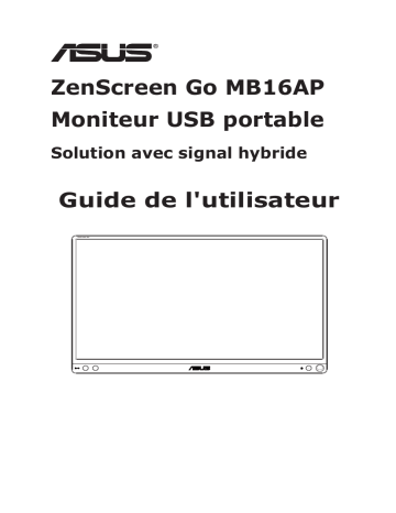 Asus ZenScreen Go MB16AP Monitor Mode d'emploi | Fixfr