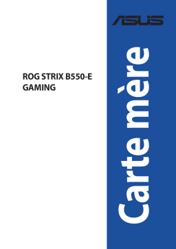 Asus ROG STRIX B550-E GAMING Motherboard Manuel utilisateur