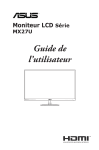 Asus Designo MX27UQ Monitor Mode d'emploi