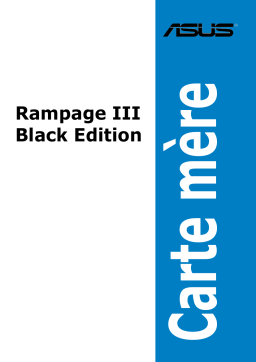 Asus RAMPAGE III BLACK EDITION Motherboard Manuel utilisateur