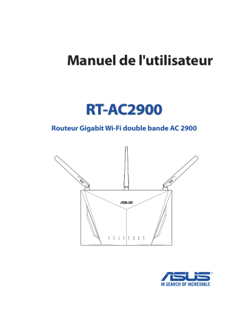 Asus RT-AC2900 4G LTE / 3G Router Manuel utilisateur | Fixfr