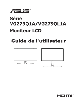 Asus TUF Gaming VG279QL1A Monitor - Gaming Sery Mode d'emploi