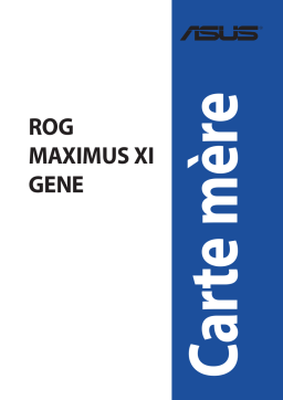 Asus ROG MAXIMUS XI GENE Motherboard Manuel utilisateur