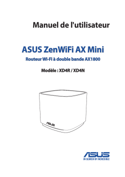 Asus ZenWiFi AX Mini (XD4) 4G LTE / 3G Router Manuel utilisateur