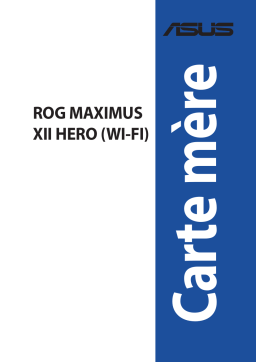 Asus ROG MAXIMUS XII HERO (WI-FI) Motherboard Manuel utilisateur