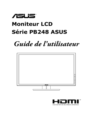 Asus PB248Q Monitor Mode d'emploi | Fixfr