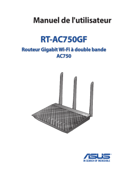 Asus RT-AC750GF 4G LTE / 3G Router Manuel utilisateur