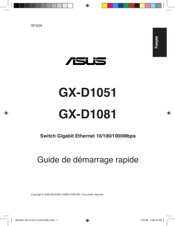 GX-D1051 | GX-D1051 V2 | Asus GX-D1081 V2 4G LTE / 3G Router Guide de démarrage rapide | Fixfr