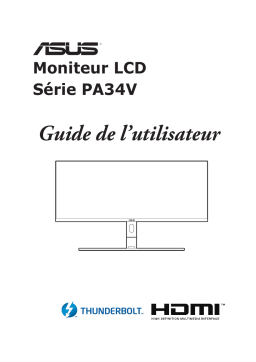 Asus ProArt Display PA34VC Monitor Mode d'emploi