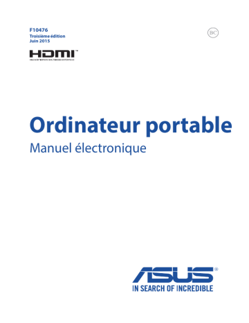 Asus VM590ZE Laptop Manuel utilisateur | Fixfr