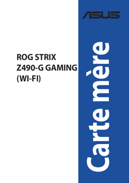 Asus ROG STRIX Z490-G GAMING (WI-FI) Motherboard Manuel utilisateur