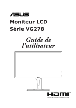 Asus VG278Q Monitor Mode d'emploi