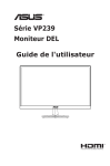 Asus VP239H-P Monitor Mode d'emploi